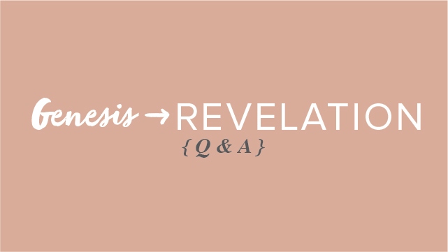 Genesis to Revelation – Q&A